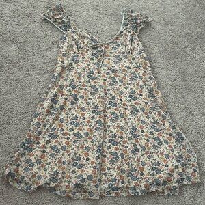 Altard state mini flower dress femenine sleeves size L